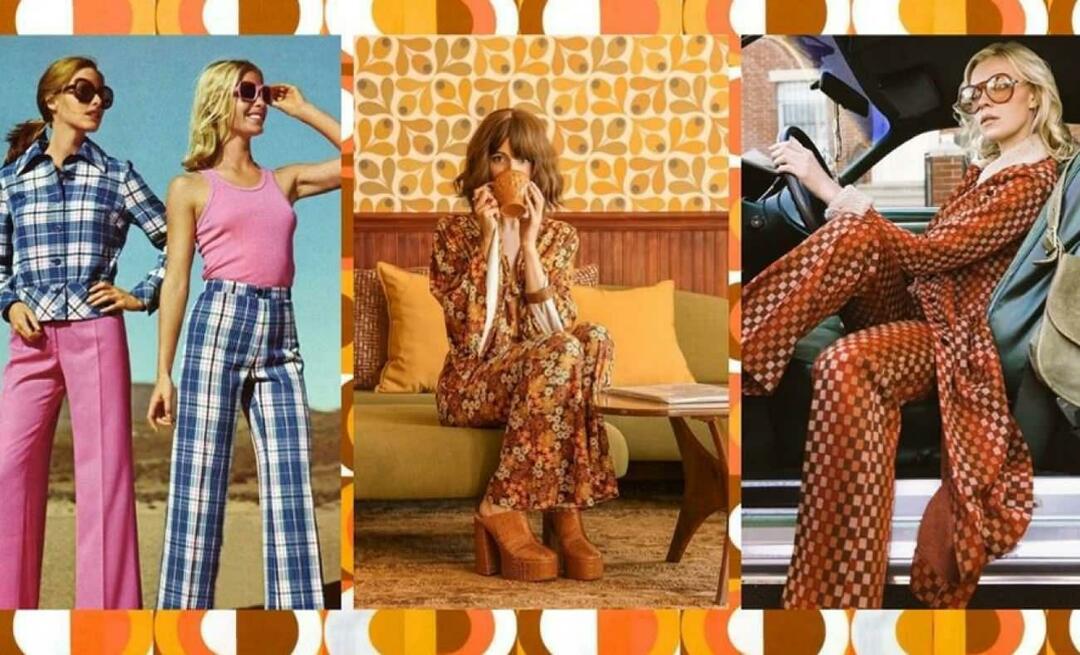 E la moda anni '70? Regole della moda degli anni '70