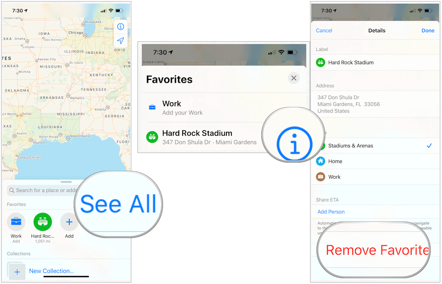 Apple Maps rimuove i preferiti