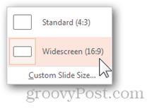 le dimensioni standard del formato powerpoint della presentazione widescreen standard si adattano