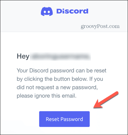 discordia reimposta password