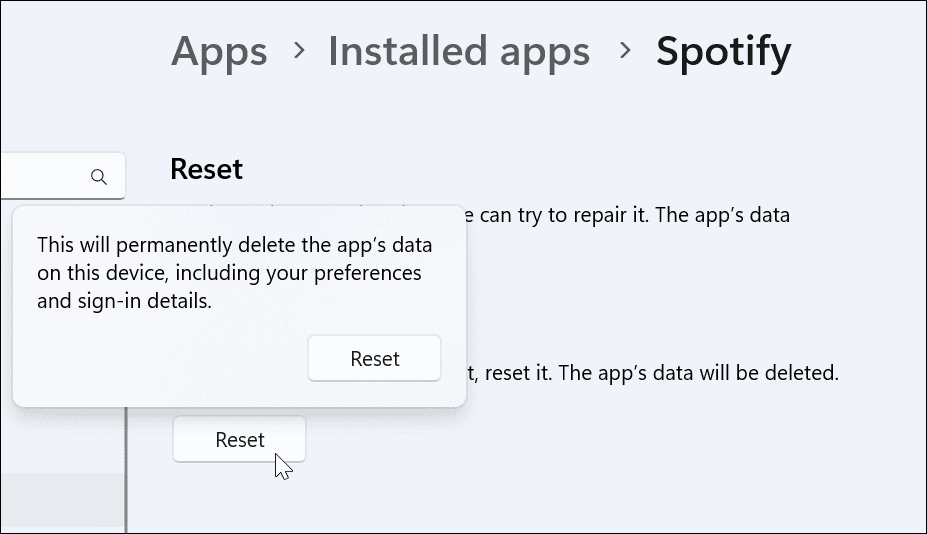 Ripristina App fix spotify shuffle non mescolato