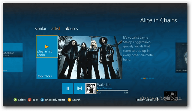 Xbox Live ottiene l'app Rhapsody Music per la console 360