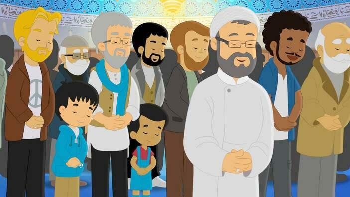 Scene dal primo episodio dell'animazione Ramadan Moon