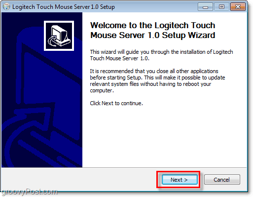 configurazione del mouse touch logitech