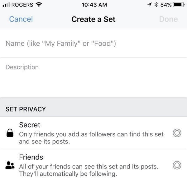 Sembra che Facebook consenta agli utenti di selezionare una destinazione personalizzata per post, link, video e altro nella loro sequenza temporale personale. 