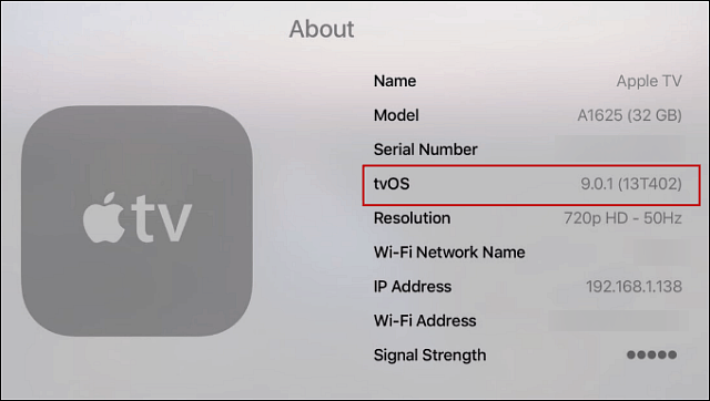 6 Informazioni su Apple TV