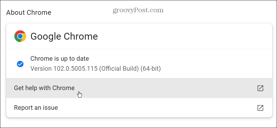 aggiorna Chrome