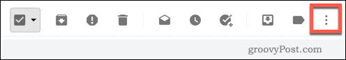 Icona del menu a tre punti di Gmail