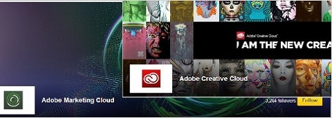 pagina della vetrina di Adobe