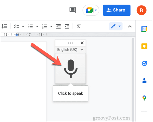 Abilita la digitazione vocale in Google Documenti