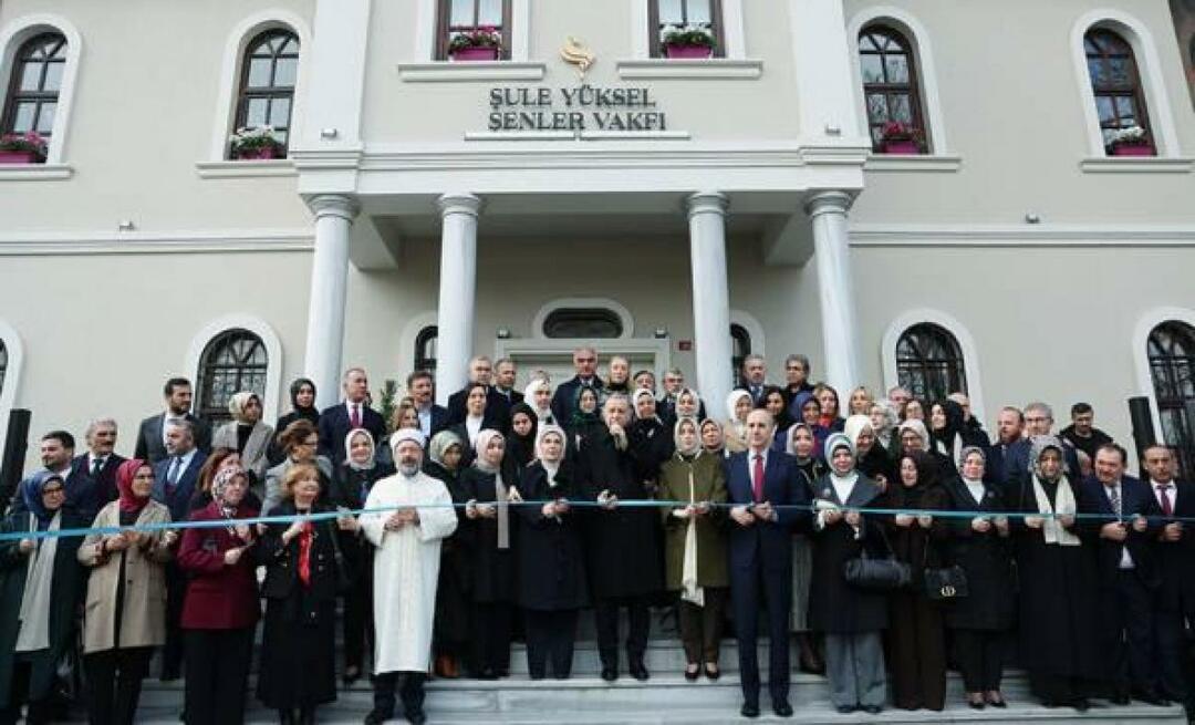 L'edificio di servizio della Fondazione Şule Yüksel Şenler è stato aperto sotto la guida del presidente Erdoğan