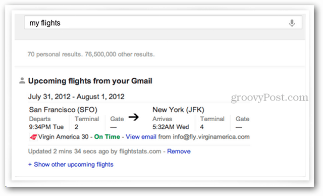 Come abilitare i risultati di Gmail in Ricerca Google