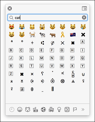 abilita la tastiera emoji macos
