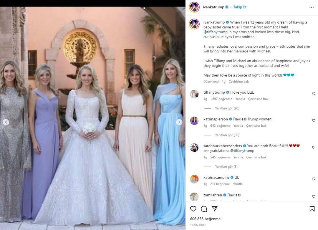 Foto di famiglia movimentata di Ivanka Trump! Ha tagliato il nome e l'ha condiviso