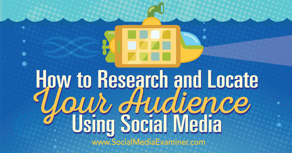 ricerca e individua il tuo pubblico sui social media