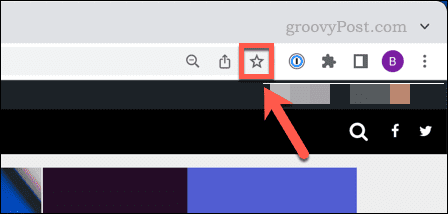 Icona del segnalibro di Google Chrome