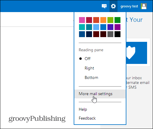 Opzioni di posta di Outlook.com