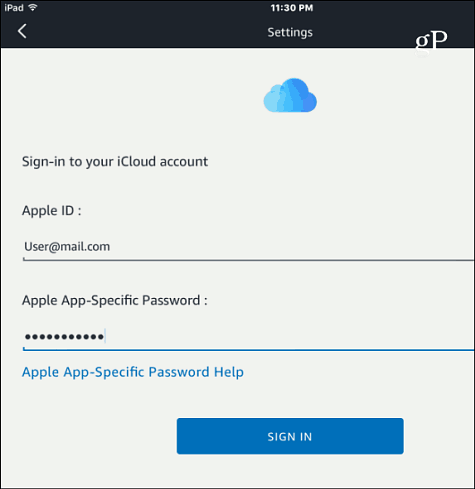 Accesso iCloud