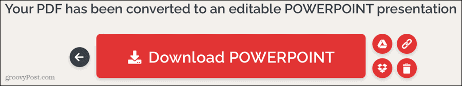 iLovePDF PDF convertito in PowerPoint