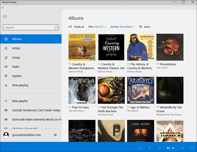 Microsoft lancia le app di anteprima di musica e video per Windows 10