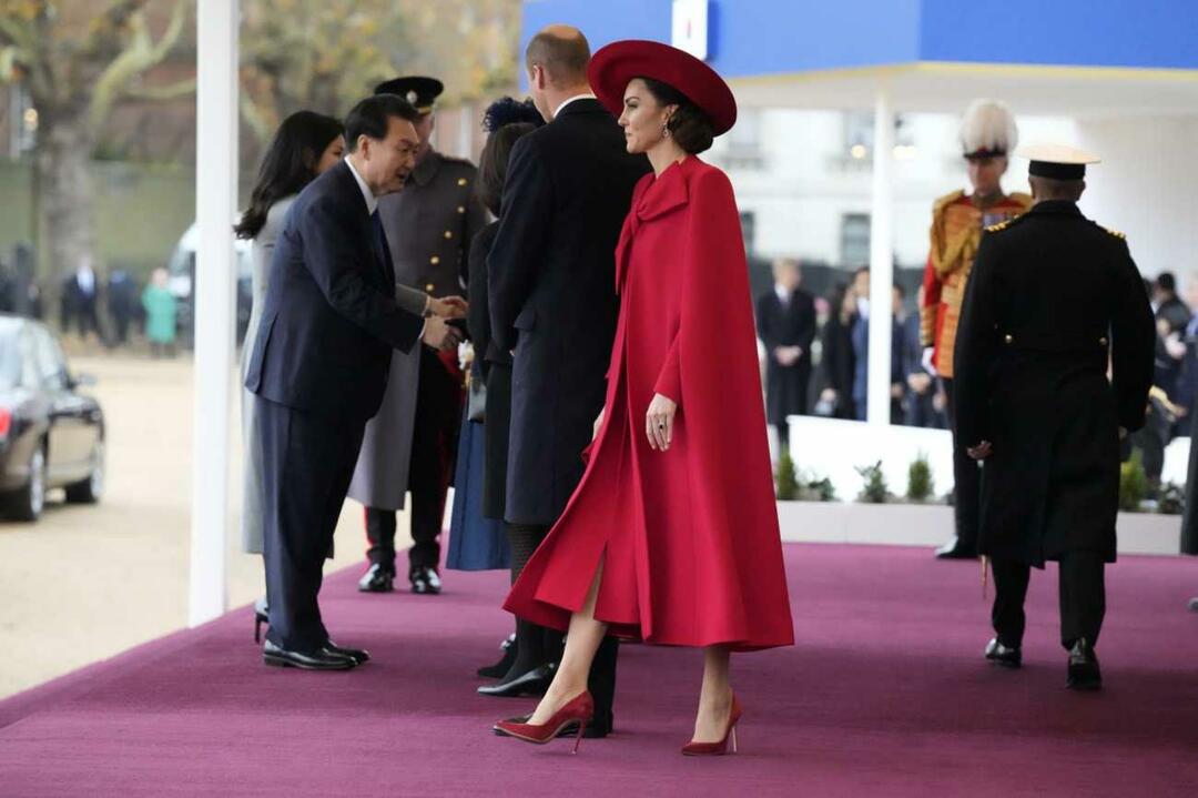 Abito rosso di Kate Middleton
