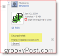 Email di invito di Google Picasa:: groovyPost.com
