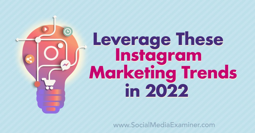 Sfrutta queste tendenze di marketing su Instagram nel 2022: Social Media Examiner