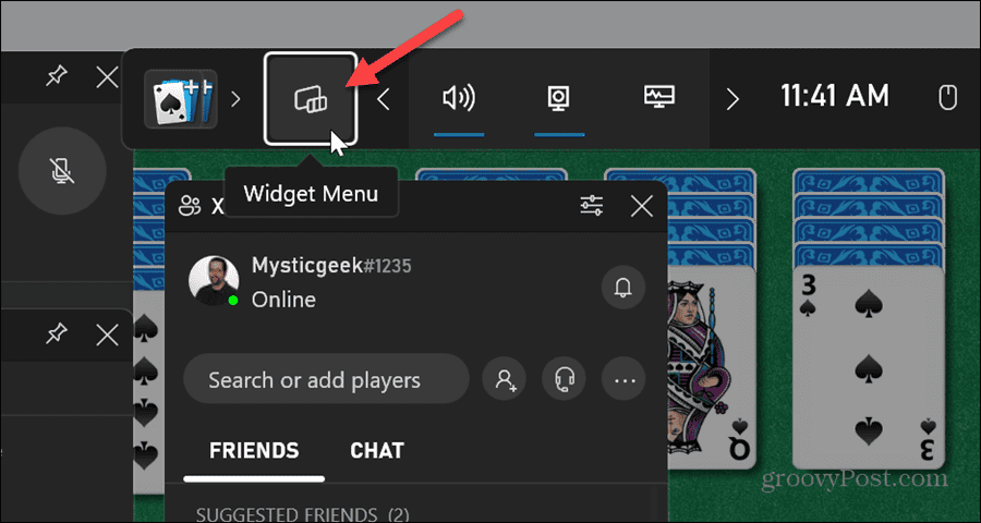 abilita la barra di gioco dei widget Spotify