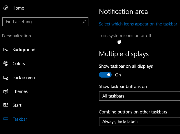 Suggerimento per Windows 10: scegli le icone da visualizzare nella barra delle applicazioni