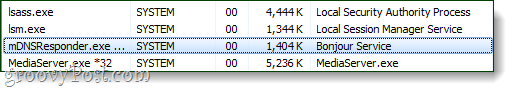 mDNSResponder.exe nel task manager