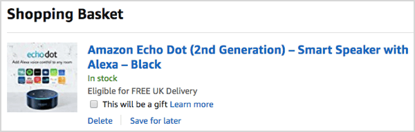 Echo Dot di Amazon è stato un best seller per il Natale 2017.