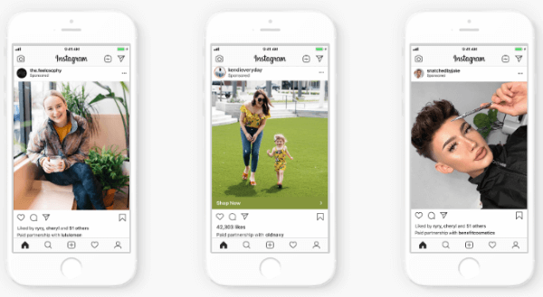  Instagram sta distribuendo annunci con contenuti di marca a tutti gli inserzionisti, consentendo ai marchi di creare annunci utilizzando post organici degli influencer con cui hanno relazioni.