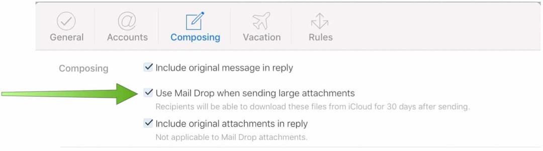 Come inviare file tramite Mail Drop su iPhone utilizzando iCloud