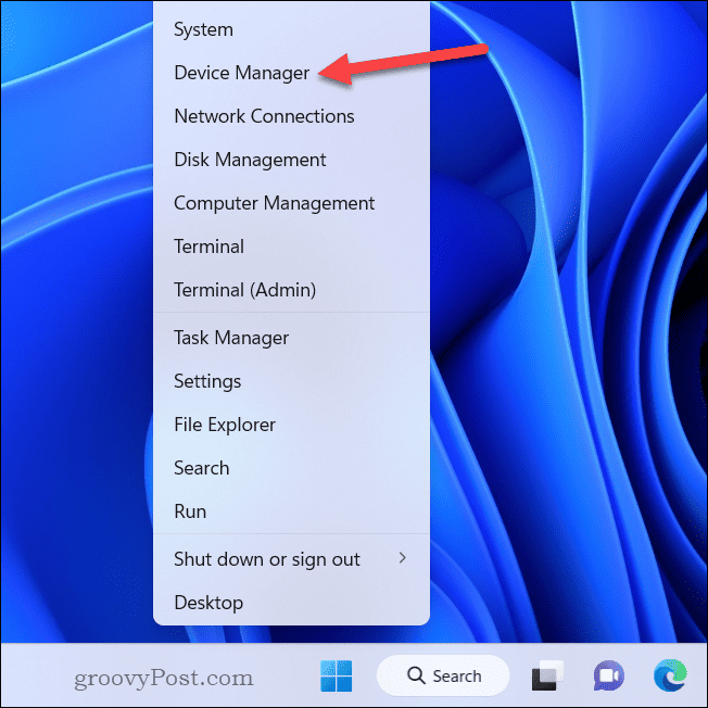 Apri Gestione dispositivi in ​​Windows 11