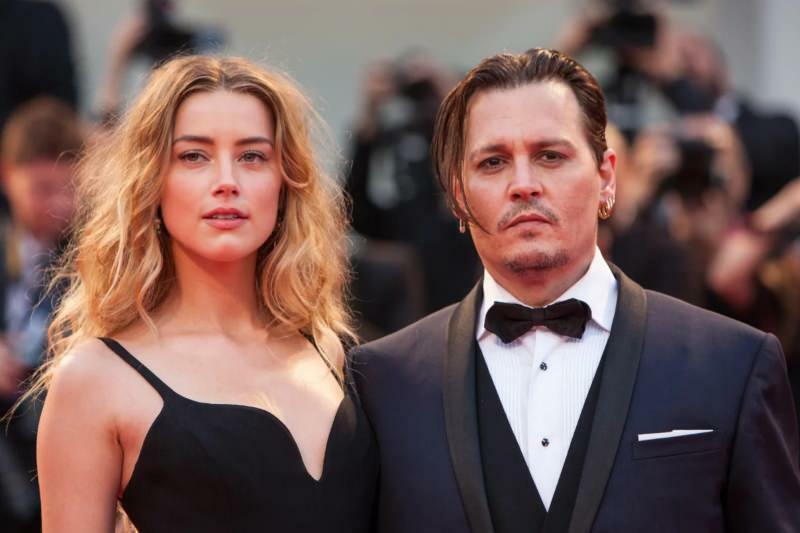 Johnny Depp e la sua ex moglie Amber Heard
