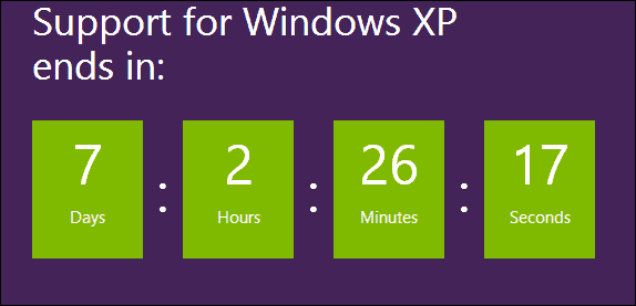 XP Support Ending Soon
