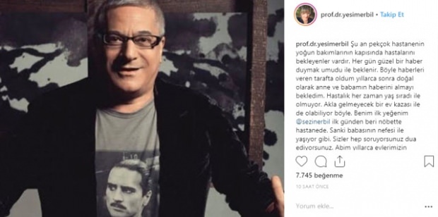 Ci sono notizie di Mehmet Ali Erbil, che è in terapia intensiva da 2 mesi!