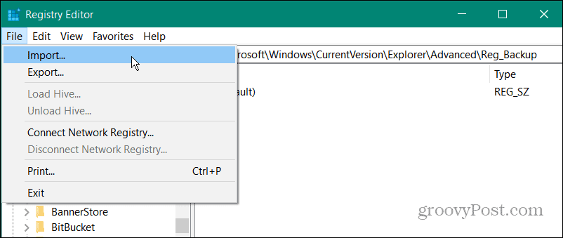 Chiavi di registro di Windows