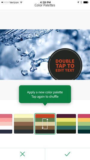 Adobe post cambia tavolozza dei colori