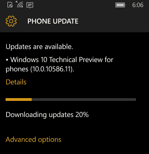 Windows 10 Mobile Preview Build 10586 disponibile ora