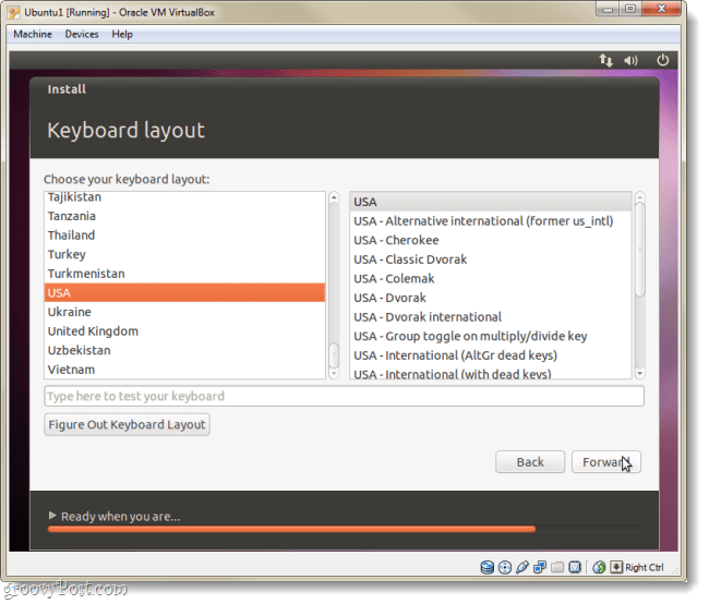 layout di tastiera Ubuntu