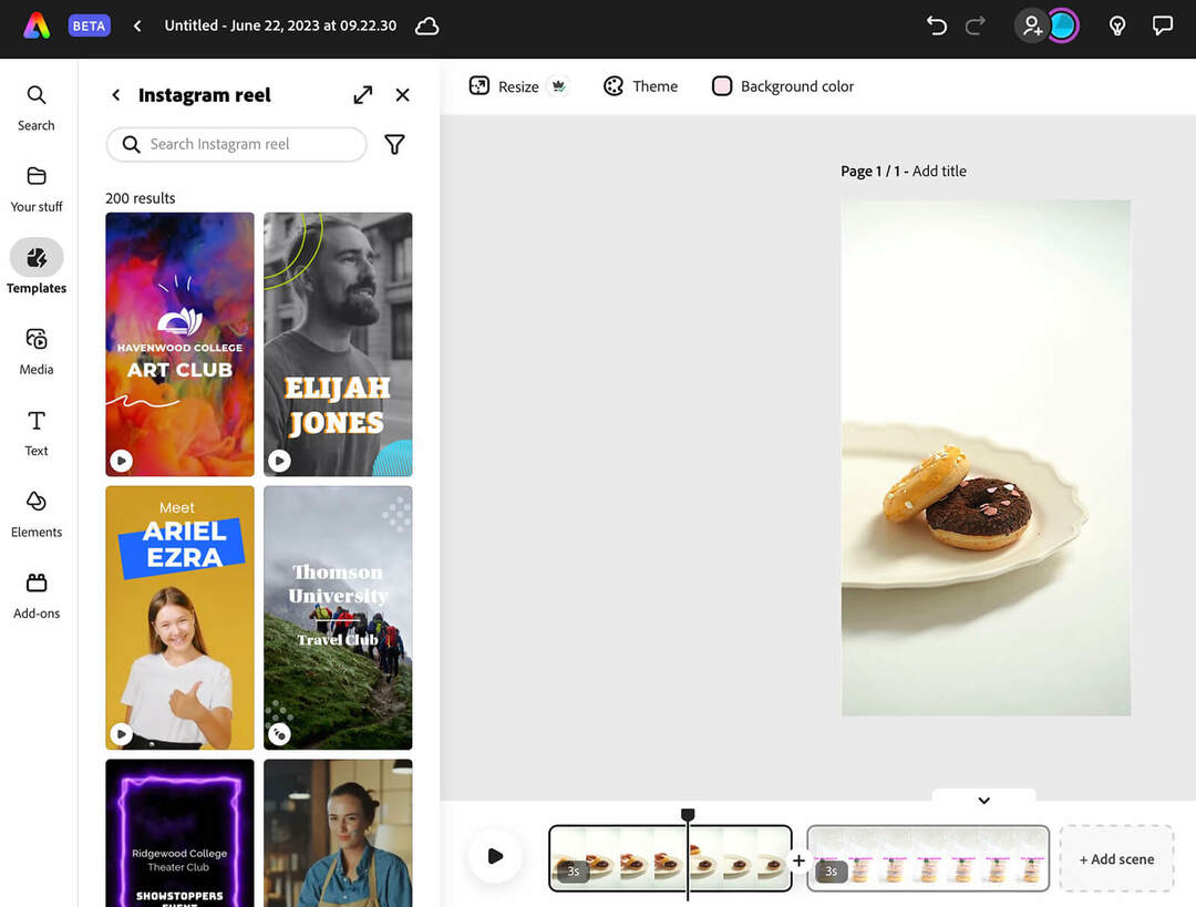 app-di-editing-video-contenuti-in-forma-breve-adobe-express-versione-beta-instagram-reel-1