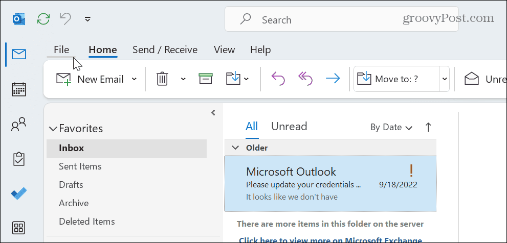 Stampa un'e-mail da Outlook