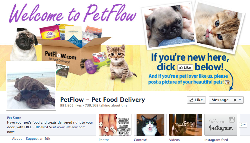pagina facebook petflow