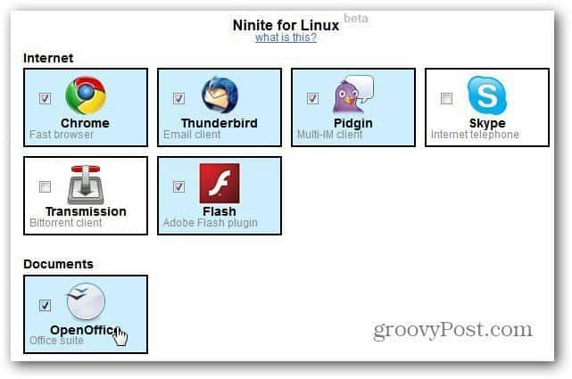 Sito Ninite per Linux