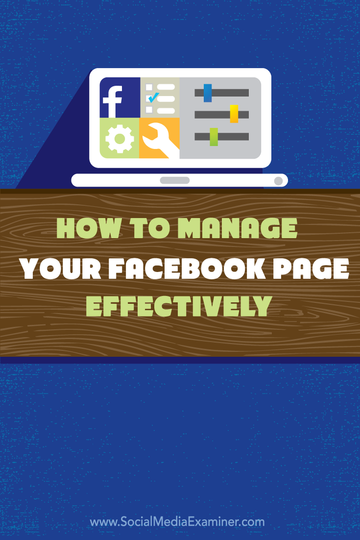come gestire la tua pagina facebook in modo efficace