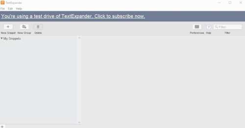 TextExpander crea snippet