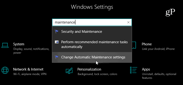 Cerca Impostazioni App Windows 10