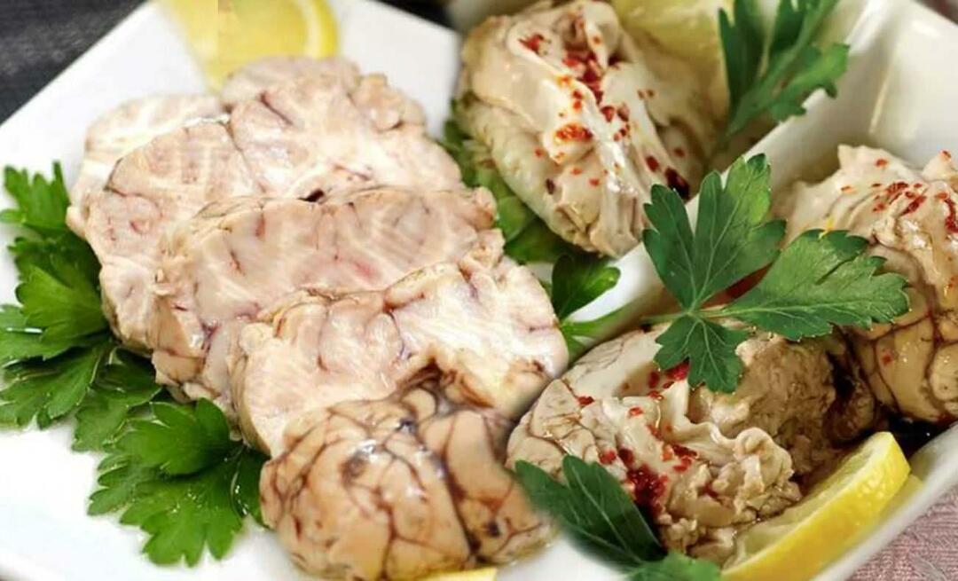 Come fare un'insalata di cervello? Ricetta dell'insalata di cervello freddo! Insalata di cervello MasterChef