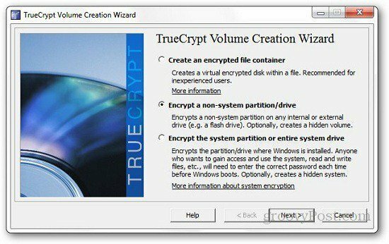 Configurare un'unità flash crittografata con TrueCrypt